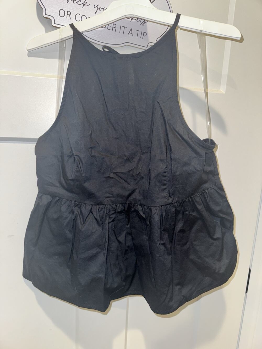 Wild Fable Women’s Babydoll Style Sleeveless Top Tie In Back Size Medium